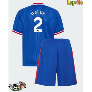 Manchester United Diogo Dalot #2 Vieraspaita Lapsille 2026-27 Lyhythihainen (+ shortsit)